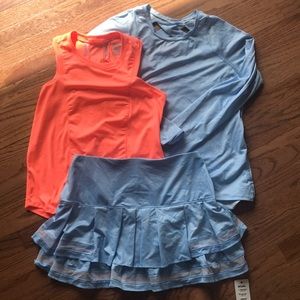 Lucky in love 3 piece tennis outfit.